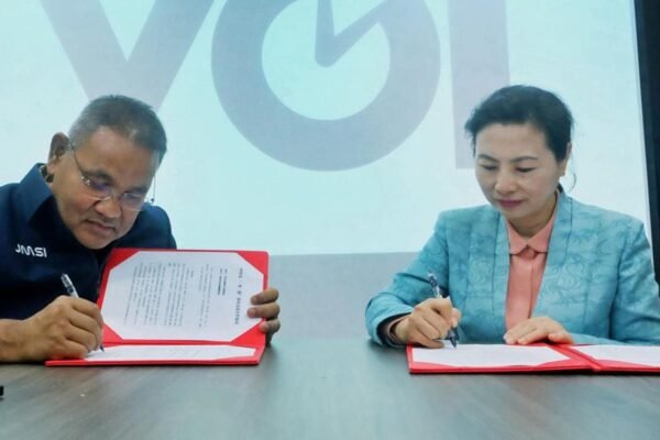 ACJA JMSI Kunjungi VOI dan Tandatangani MoU Pertukaran Berita Tiongkok-Indonesia
