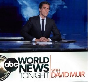 DENGAN 8,6 JUTA PENONTON, ‘ABC WORLD NEWS TONIGHT WITH DAVID MUIR’ MENJADI SIARAN BERITA TERATAS DALAM HAL JUMLAH PENONTON TOTAL, DEWASA USIA 25-54, DAN DEWASA USIA 18-49, MENGUNGULI NBC DENGAN SELISIH TERBESAR DALAM 4 MINGGU TERAKHIR, YAITU 1,9 JUTA PENONTON DAN